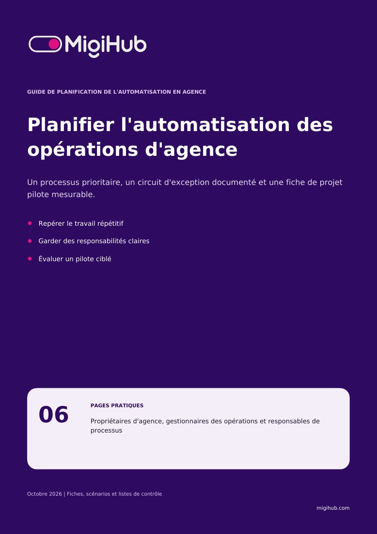 Guide de planification de l'automatisation en agence