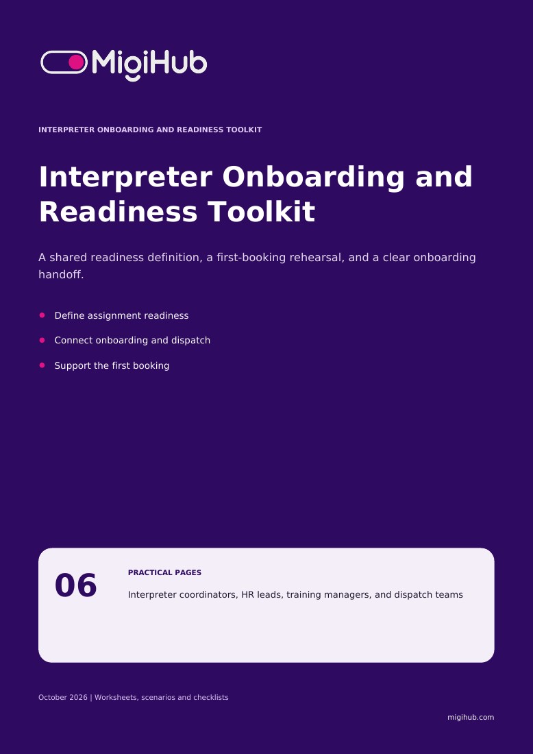 Interpreter Onboarding and Readiness Toolkit